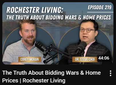 Rochester Living Podcast — interview with Corey Moran and Marc Siwiec on bidding wars and home prices